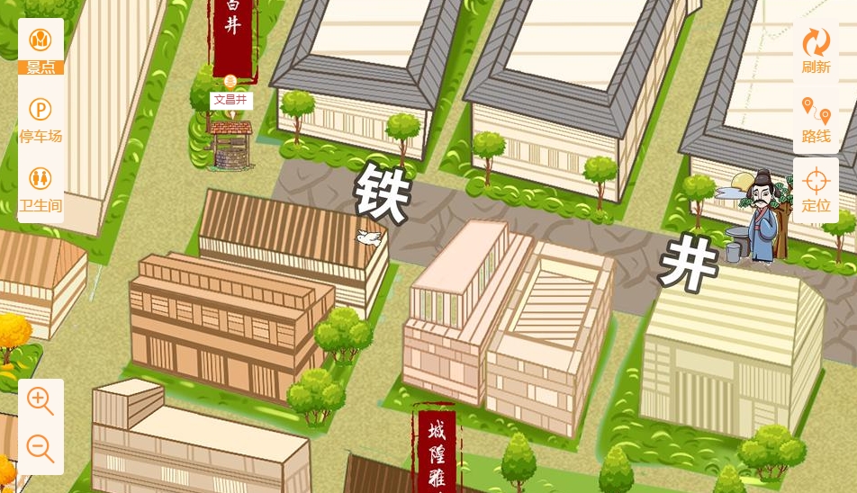 天元智慧景区：手绘地图与语音导览的完美融合